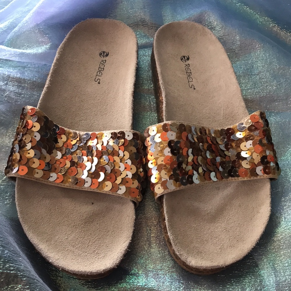 💟 Rebels Sequin Slide Sandals